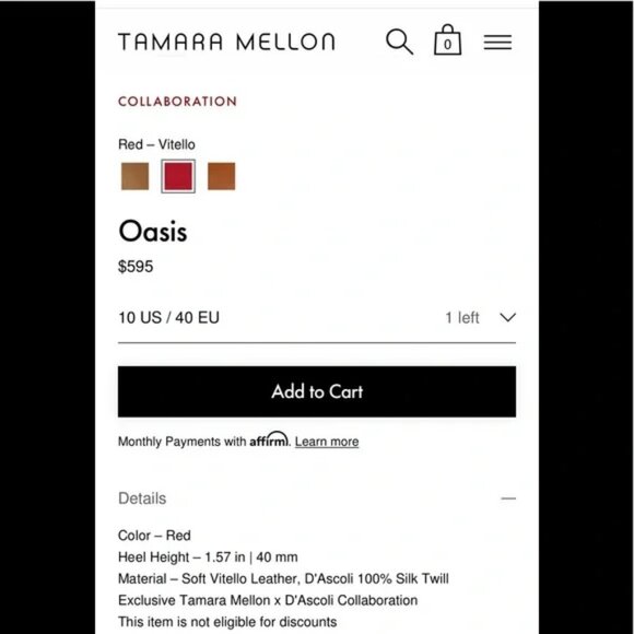 New Tamara Mellon x D'Ascoli Exclusive Oasis Sandals - Picture 10 of 12